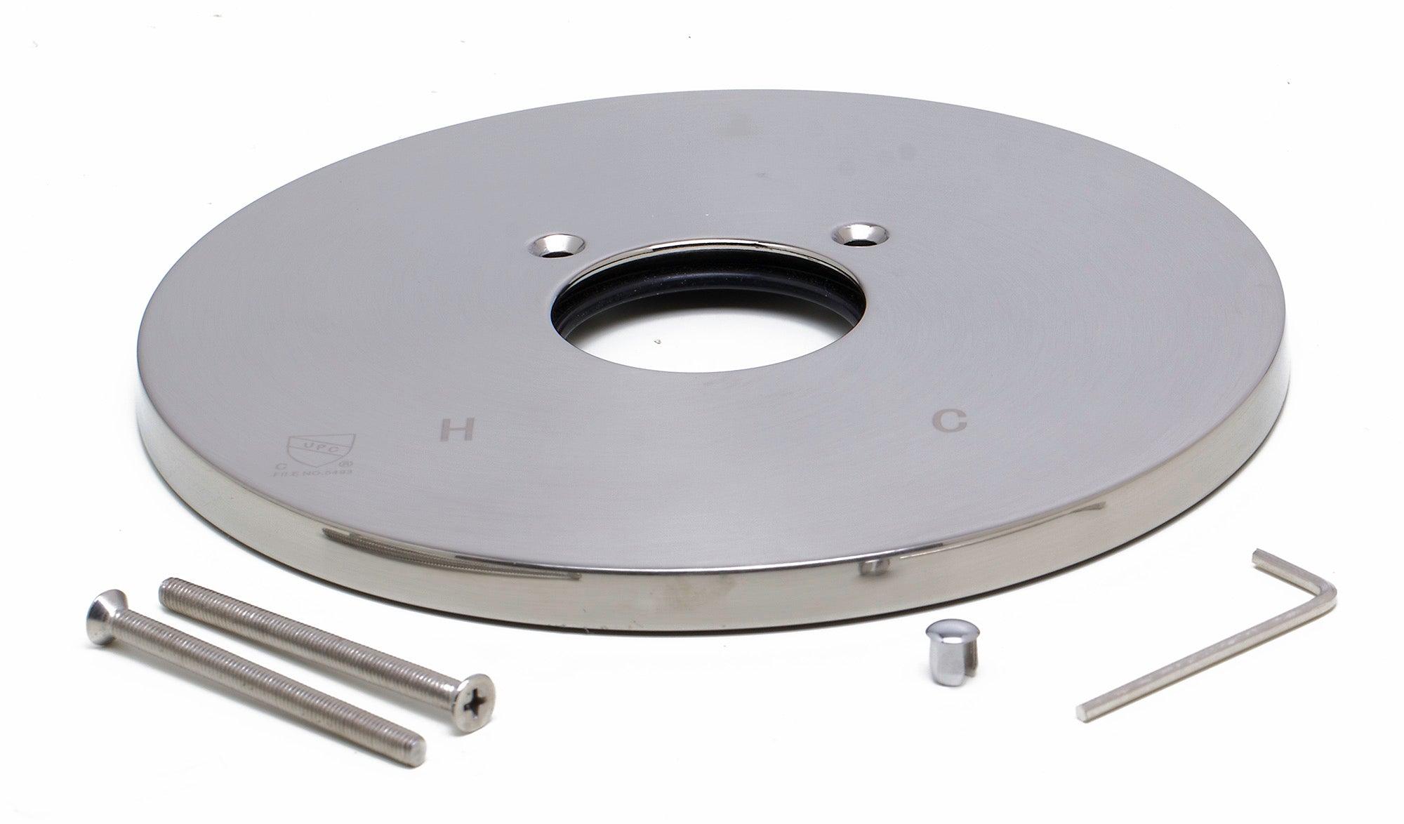 ALFI brand AB3001-BN Brushed Nickel Shower Valve Mixer with Rounded Lever Handle