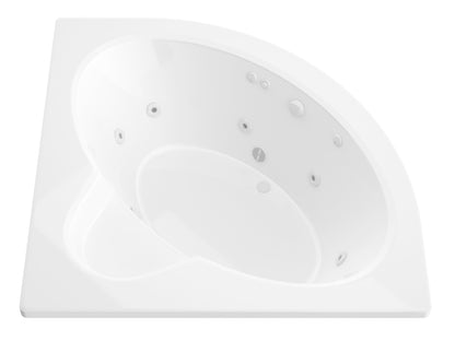 Atlantis Whirlpools Alexandria 60 x 60 Corner Whirlpool Jetted Bathtub