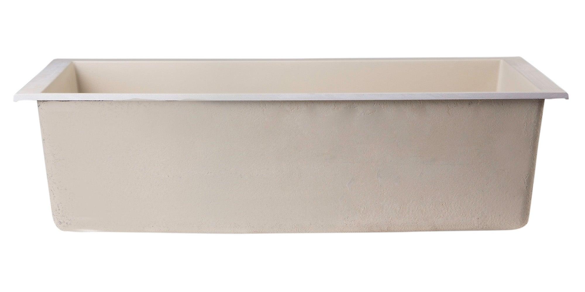 ALFI brand AB3020UM-B Biscuit 30" Undermount Single Bowl Granite Composite Kitchen Sink