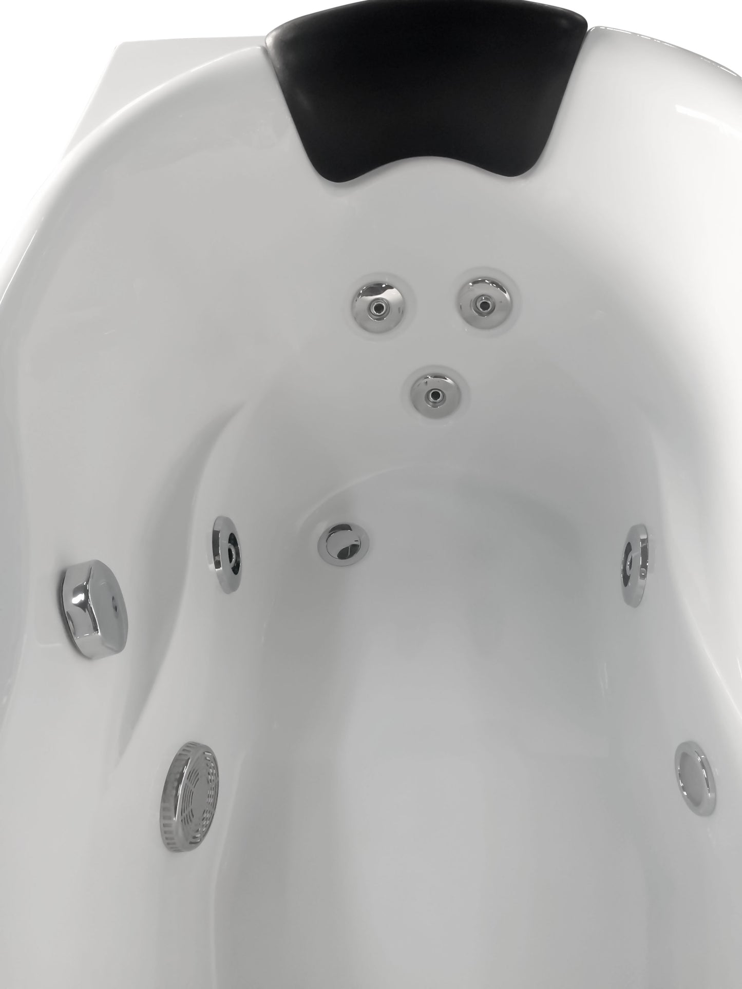 EAGO AM175-L  5'' White Acrylic Whirlpool Bathtub - Drain on Right