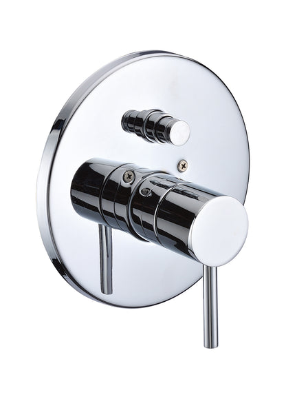 ALFI brand AB1701-PC Polished Chrome Pressure Balanced Round Shower Mixer with Diverter