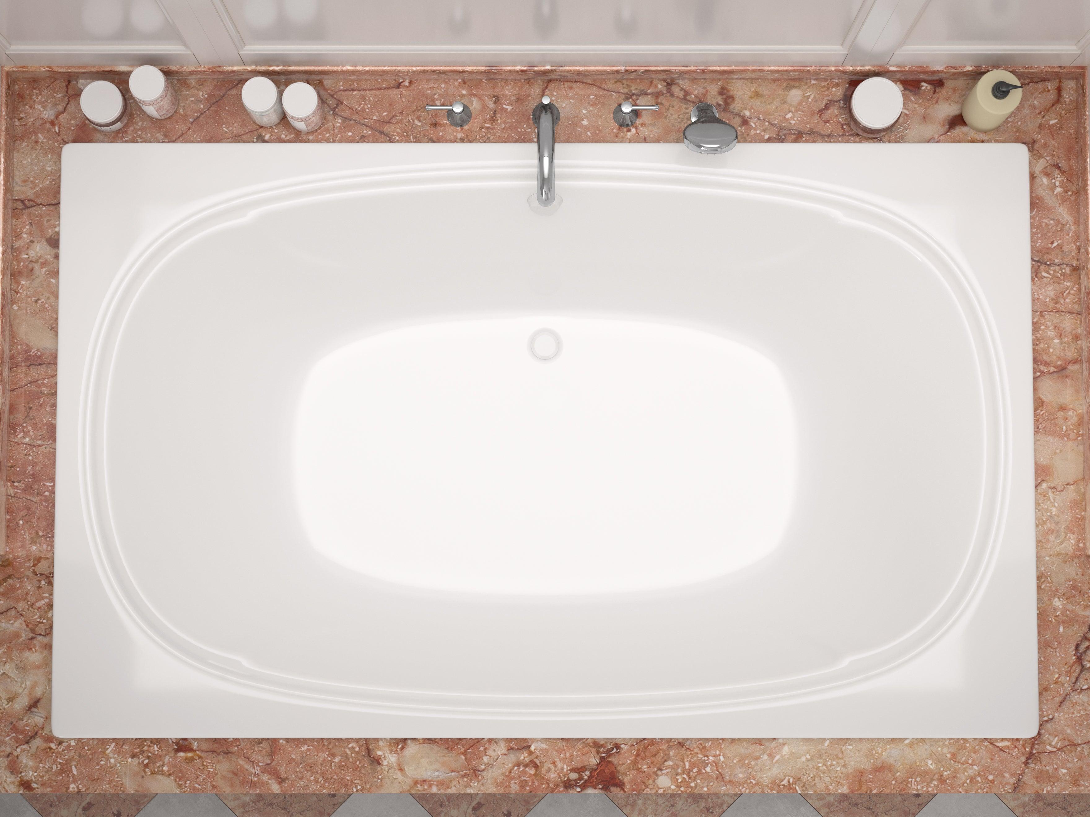 Atlantis Whirlpools Charleston 48 x 78 Rectangular Soaking Bathtub