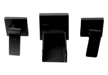 Load image into Gallery viewer, ALFI brand AB1796-BM Black Matte Widespread Wall Mounted Modern Waterfall Bathroom Faucet