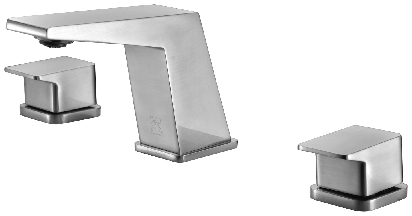 ALFI brand AB1471-BN Brushed Nickel Modern Widespread Bathroom Faucet