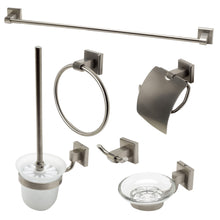 Load image into Gallery viewer, ALFI brand AB9509-BN Brushed Nickel 6 Piece Matching Bathroom Accessory Set