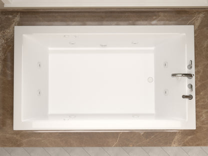 Atlantis Whirlpools Venetian 32 x 60 Rectangular Whirlpool Jetted Bathtub - Acrylic, Drop-in