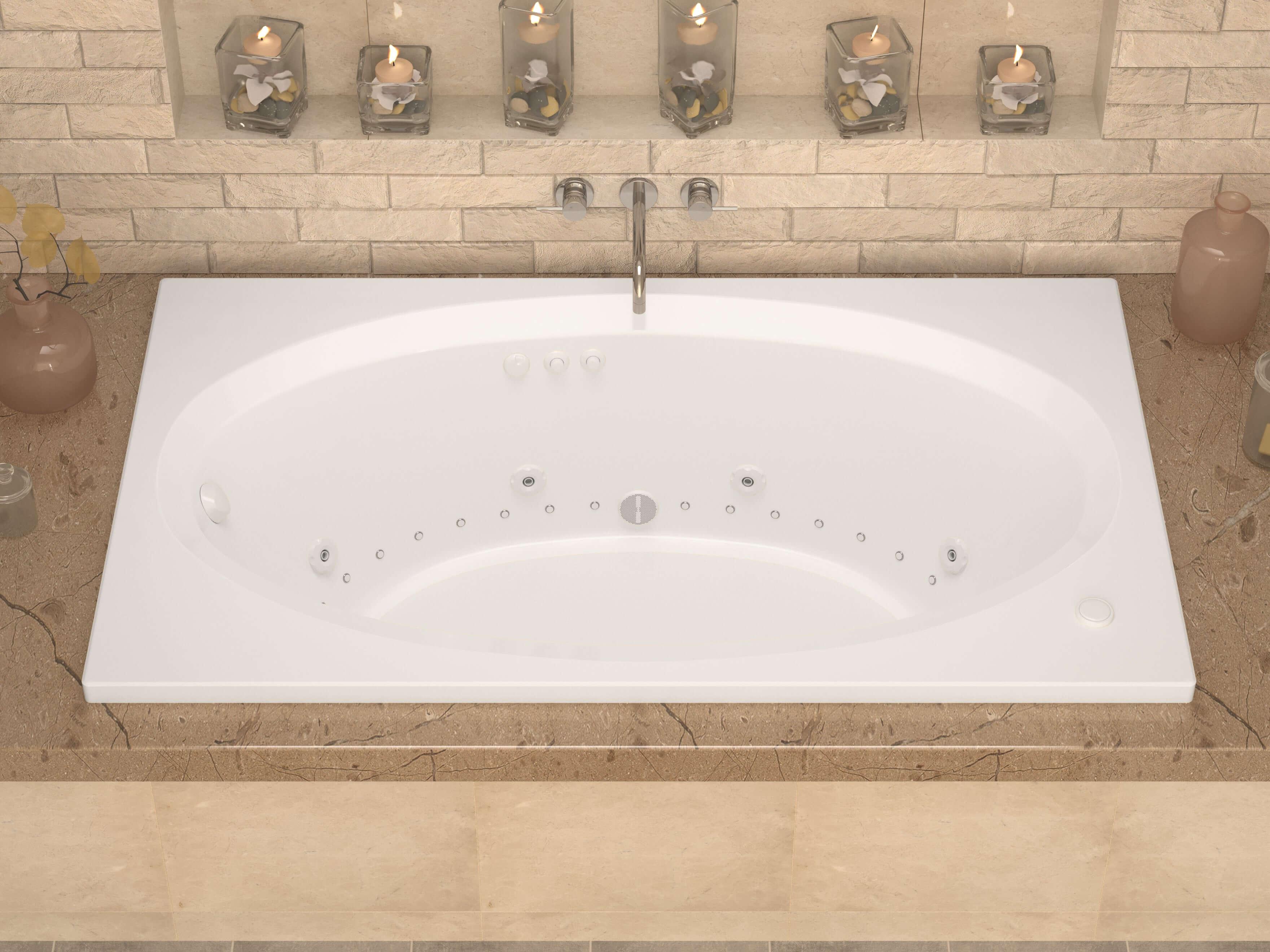 Atlantis Whirlpools Vogue 43 x 84 Rectangular Air & Whirlpool Jetted Bathtub