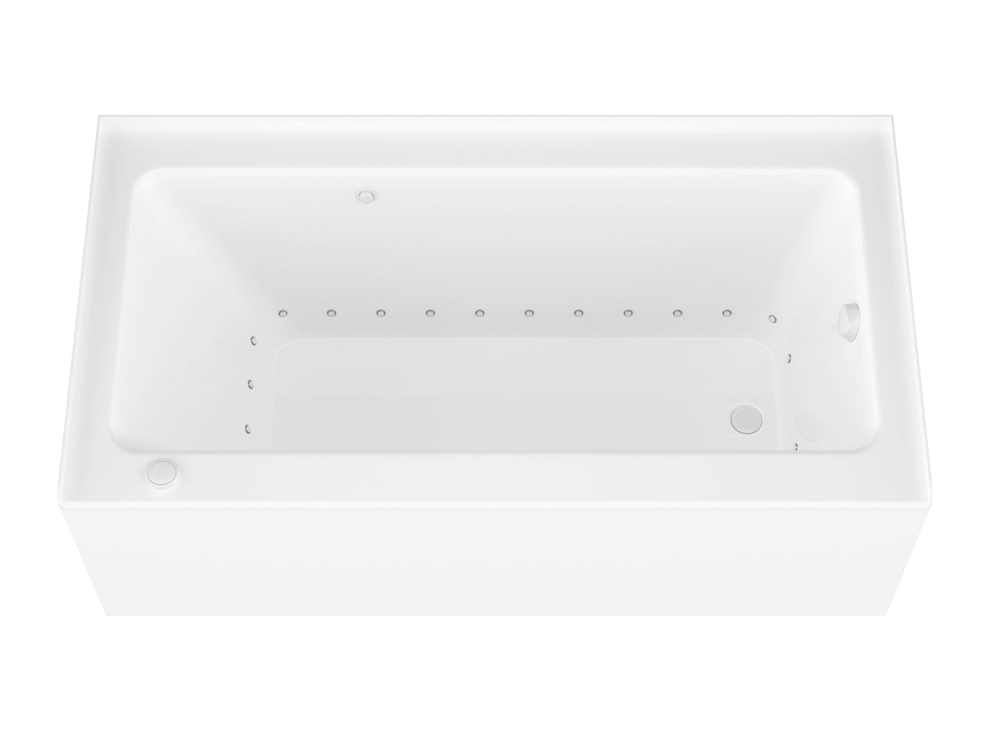 Atlantis Whirlpools Soho 32 x 60 Front Skirted Air Massage Tub - Acrylic, Alcove Installation