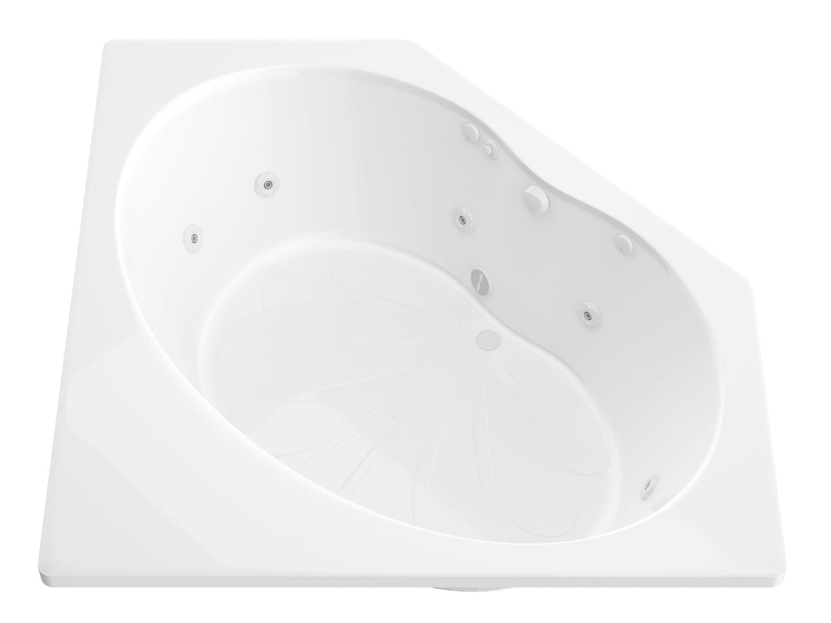 Atlantis Whirlpools Eclipse 60 x 60 Corner Whirlpool Jetted Bathtub