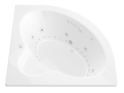 Atlantis Whirlpools Alexandria 60 x 60 Corner Air & Whirlpool Jetted Bathtub