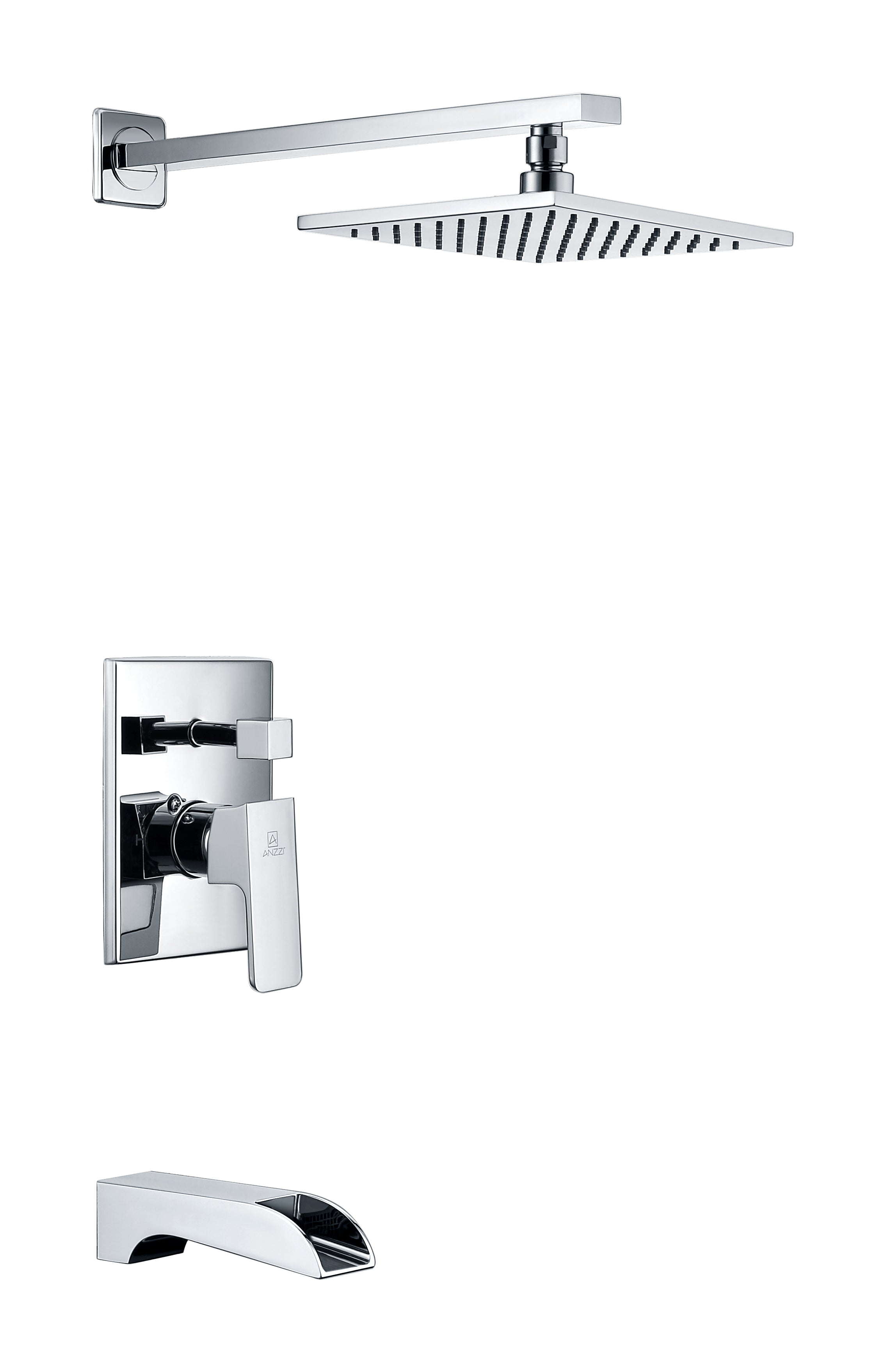 Mezzo Series 1-Handle 1-Spray Tub and Shower Faucet
