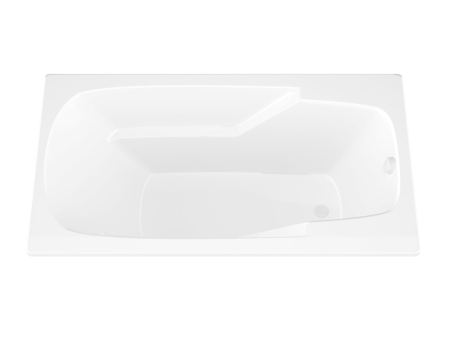 Atlantis Whirlpools Eros 36 x 72 Rectangular Soaking Bathtub 3672ES