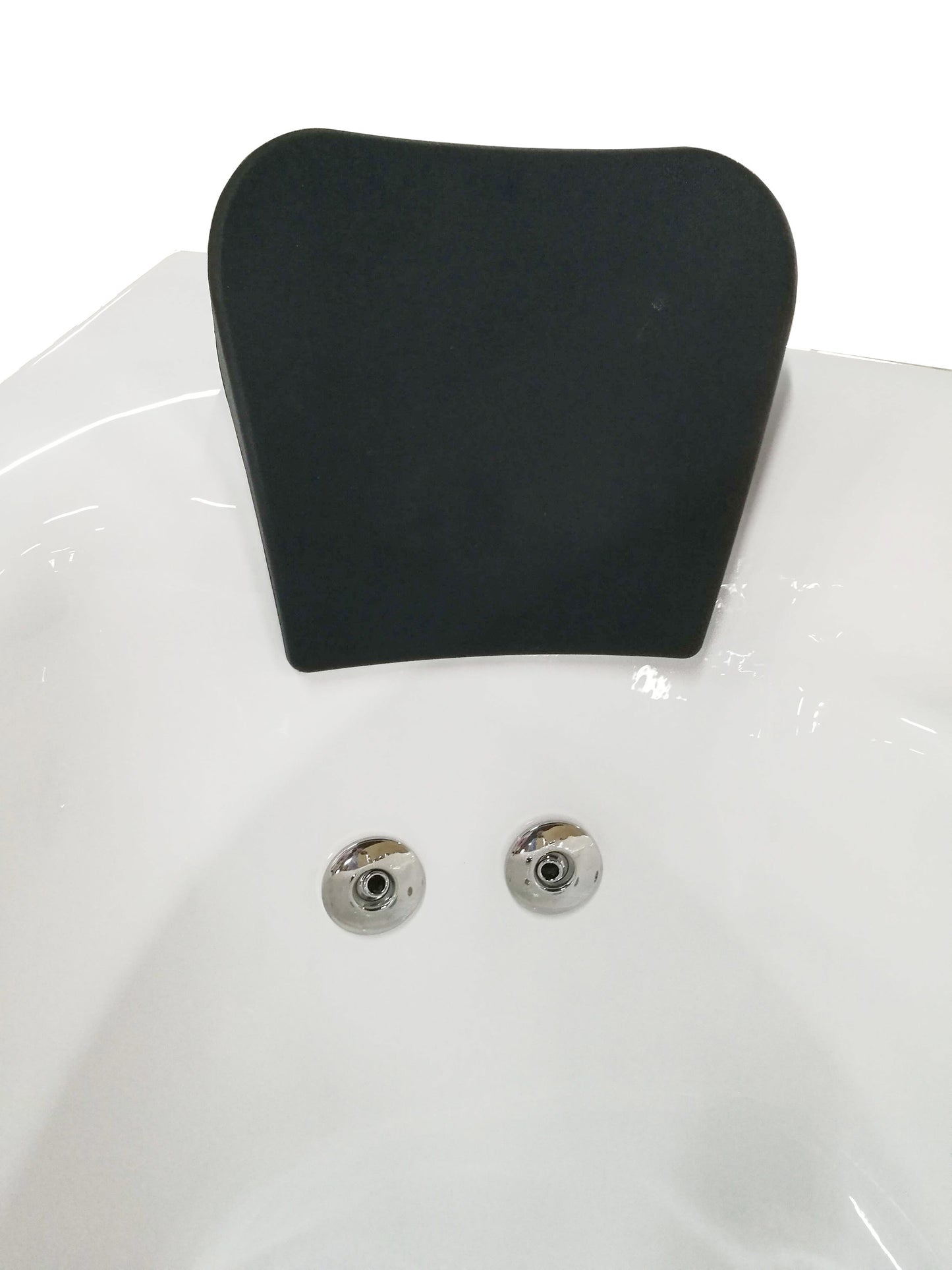 EAGO AM161-R  5' Single Person Corner White Acrylic Whirlpool Bath Tub - Drain on Right