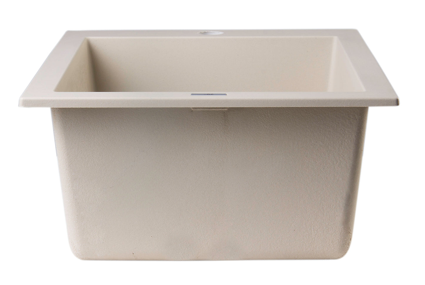 ALFI brand AB1720DI-B Biscuit 17" Drop-In Rectangular Granite Composite Kitchen Prep Sink