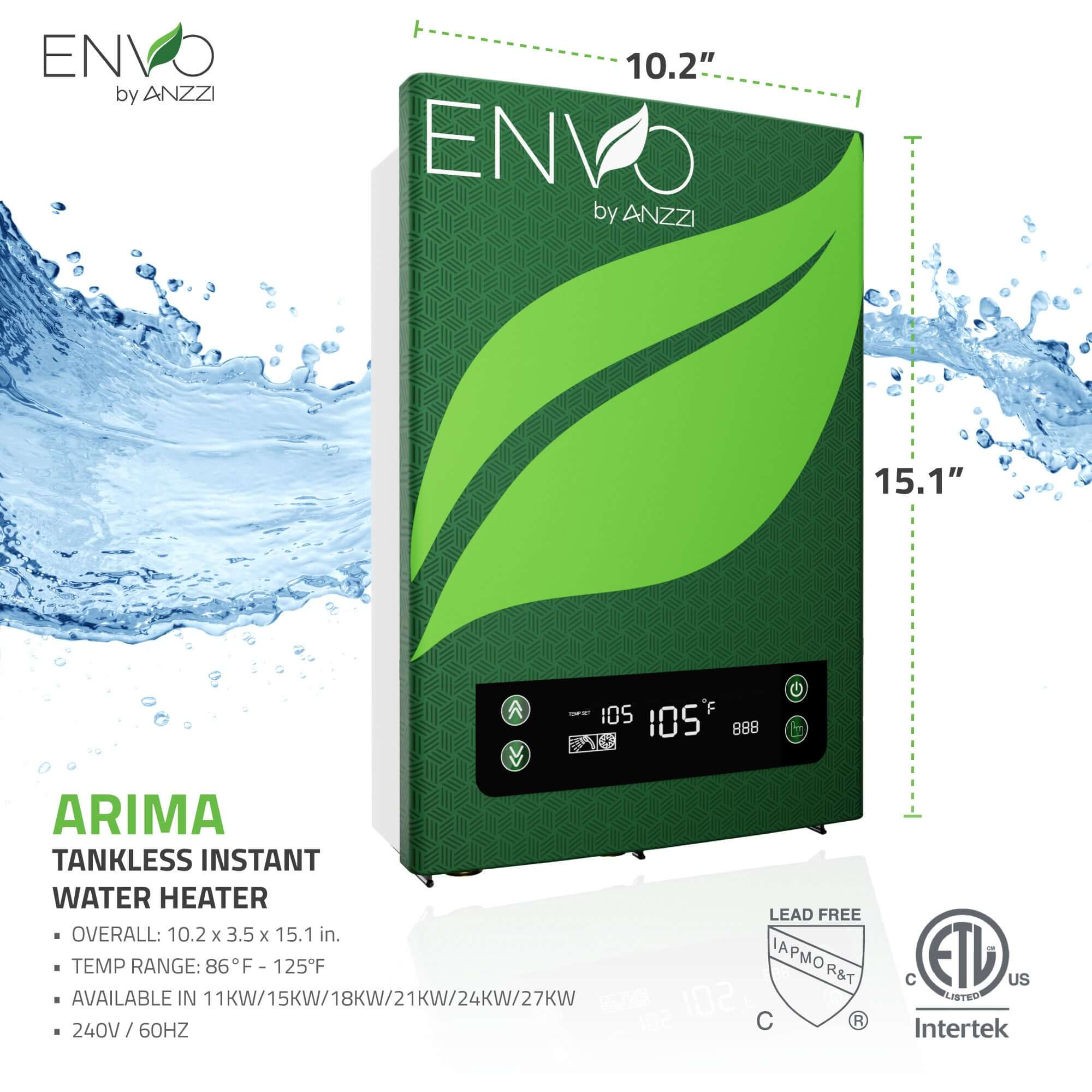 ENVO Atami 18 kW Tankless Electric Water Heater