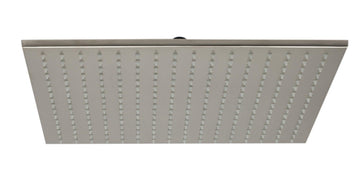 ALFI brand LED16S-BN Brushed Nickel 16" Square Multi Color LED Rain Shower Head