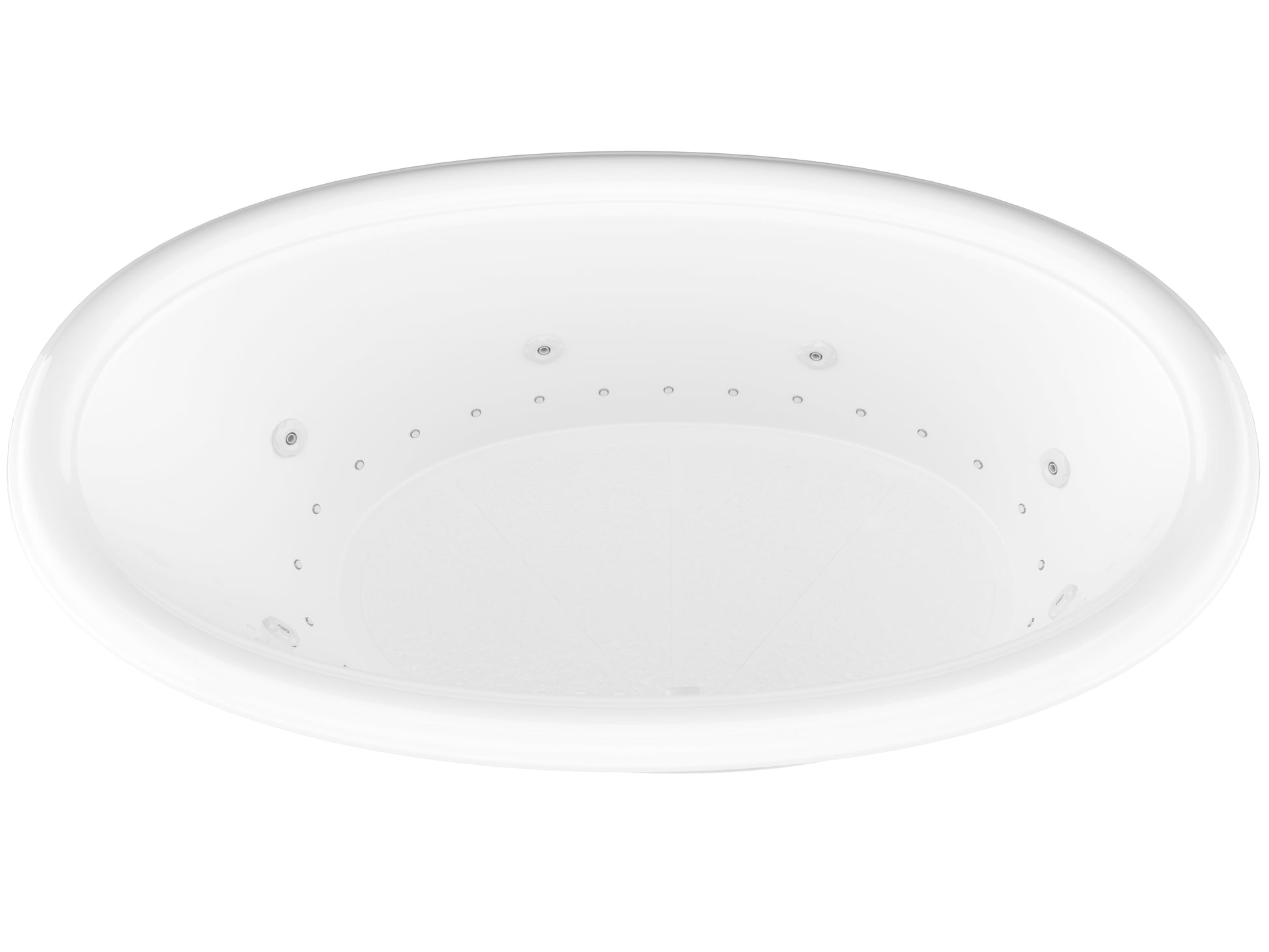 Atlantis Whirlpools Petite 44 x 78 Oval Air & Whirlpool Jetted Bathtub