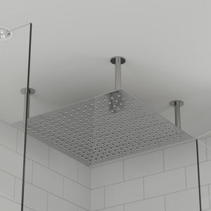 ALFI brand RAIN24S-PSS 24" Square Polished Solid Stainless Steel Ultra Thin Rain Shower Head