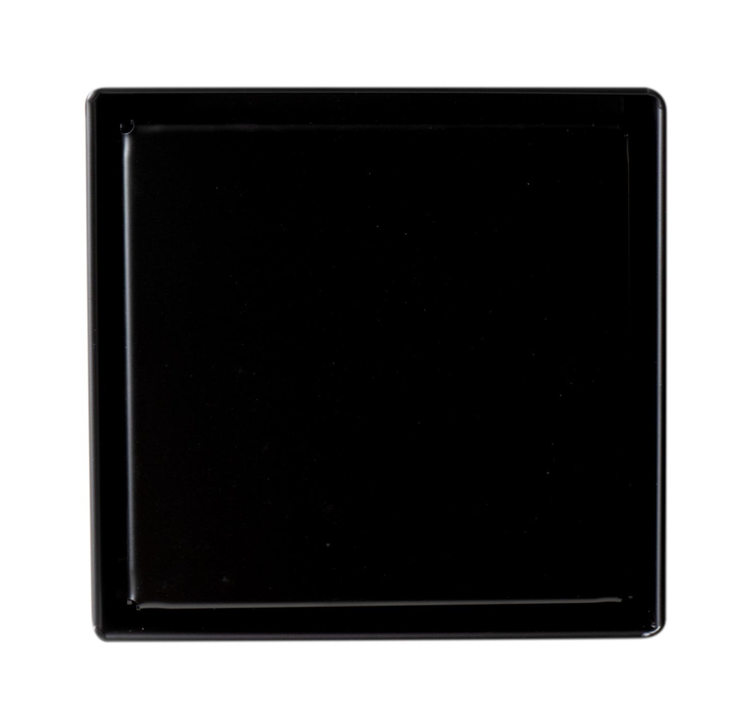 ALFI brand ABSD55B-BM 5" x 5" Black Matte Square Stainless Steel Shower Drain with Solid Cover