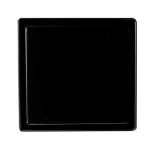 ALFI brand ABSD55B-BM 5" x 5" Black Matte Square Stainless Steel Shower Drain with Solid Cover