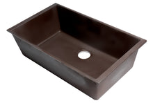 Load image into Gallery viewer, ALFI brand AB3322UM-C Chocolate 33&quot; Single Bowl Undermount Granite Composite Kitchen Sink