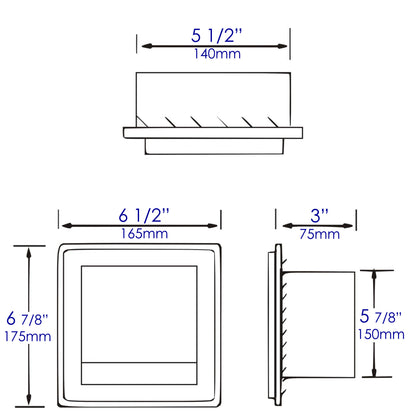 ALFI brand ABTPC77-W White Matte Stainless Steel Recessed Toilet Paper Holder with Cover