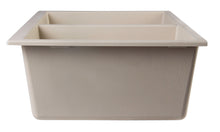 Load image into Gallery viewer, ALFI brand AB3420UM-B Biscuit 34&quot; Undermount Double Bowl Granite Composite Kitchen Sink