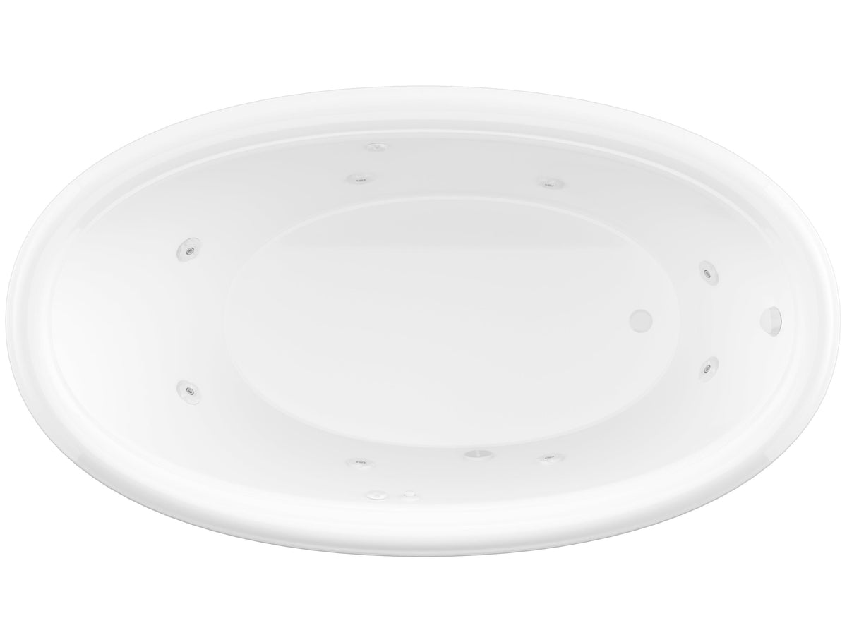 Atlantis Whirlpools Petite 36 x 60 Oval Whirlpool Jetted Bathtub