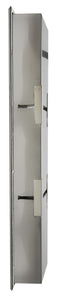 ALFI brand ABN0836-BSS 8 x 36 Brushed Stainless Steel Vertical Triple Shelf Bath Shower Niche
