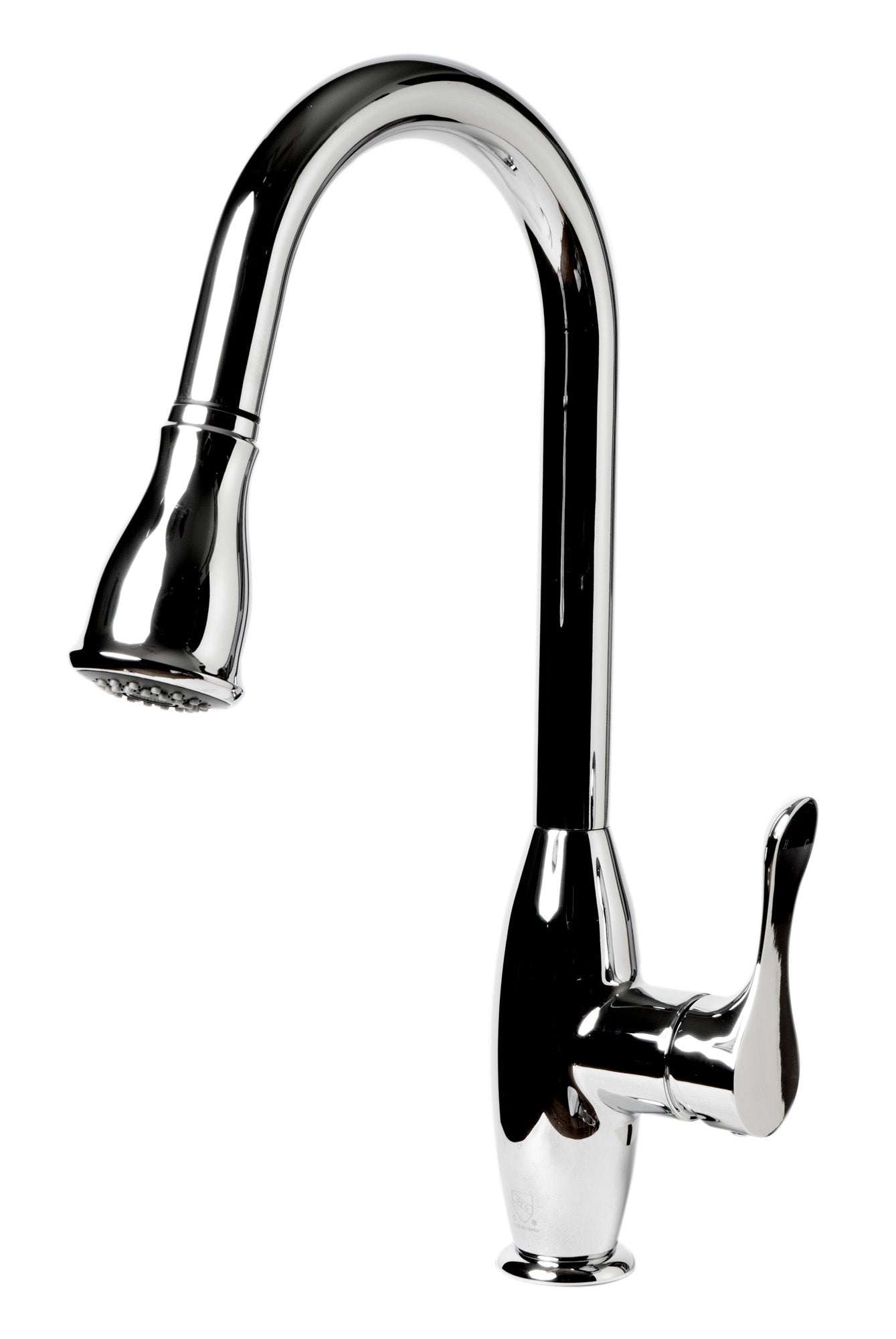 ALFI brand ABKF3783-PC Polished Chrome Traditional Gooseneck Pull Down Kitchen Faucet