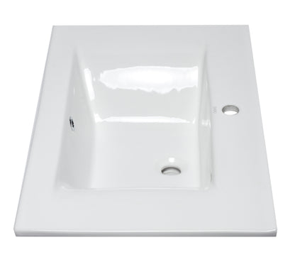 EAGO BB127 White Ceramic 32"x19" Rectangular Drop In Sink