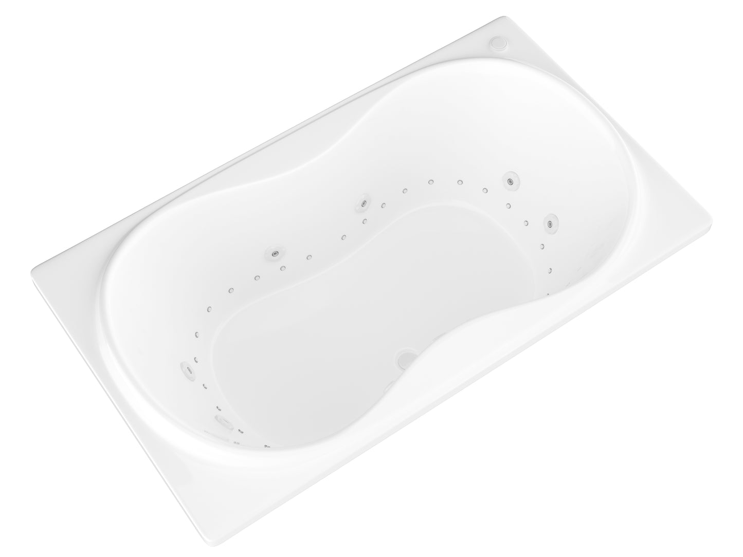 Atlantis Whirlpools Whisper 36 x 72 Rectangular Air & Whirlpool Jetted Bathtub