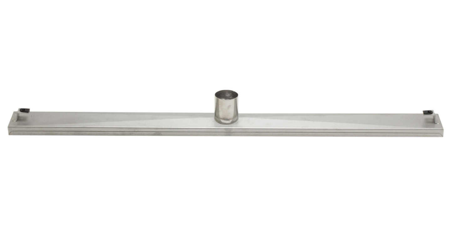 ALFI brand ABLD36B-BSS 36" Modern Brushed Stainless Steel Linear Shower Drain with Solid Cover