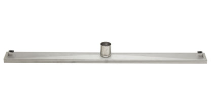 ALFI brand ABLD36B-BSS 36" Modern Brushed Stainless Steel Linear Shower Drain with Solid Cover