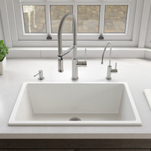Load image into Gallery viewer, ALFI brand AB3018UD-W 30&quot; White Undermount / Drop In Fireclay Kitchen Sink