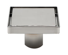 Load image into Gallery viewer, ALFI brand ABSD55B-BSS 5&quot; x 5&quot; Modern Square Polished Stainless Steel Shower Drain with Solid Cover