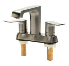 Load image into Gallery viewer, ALFI brand AB1493-BN Brushed Nickel Two-Handle 4&#39;&#39; Centerset Bathroom Faucet