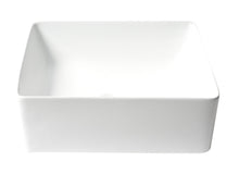 Load image into Gallery viewer, ALFI brand ABC903-W White 16&quot; Modern Square Above Mount Ceramic Sink