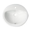 Load image into Gallery viewer, ALFI brand ABC802 White 21&quot; Oval Drop In Ceramic Sink with Faucet Hole
