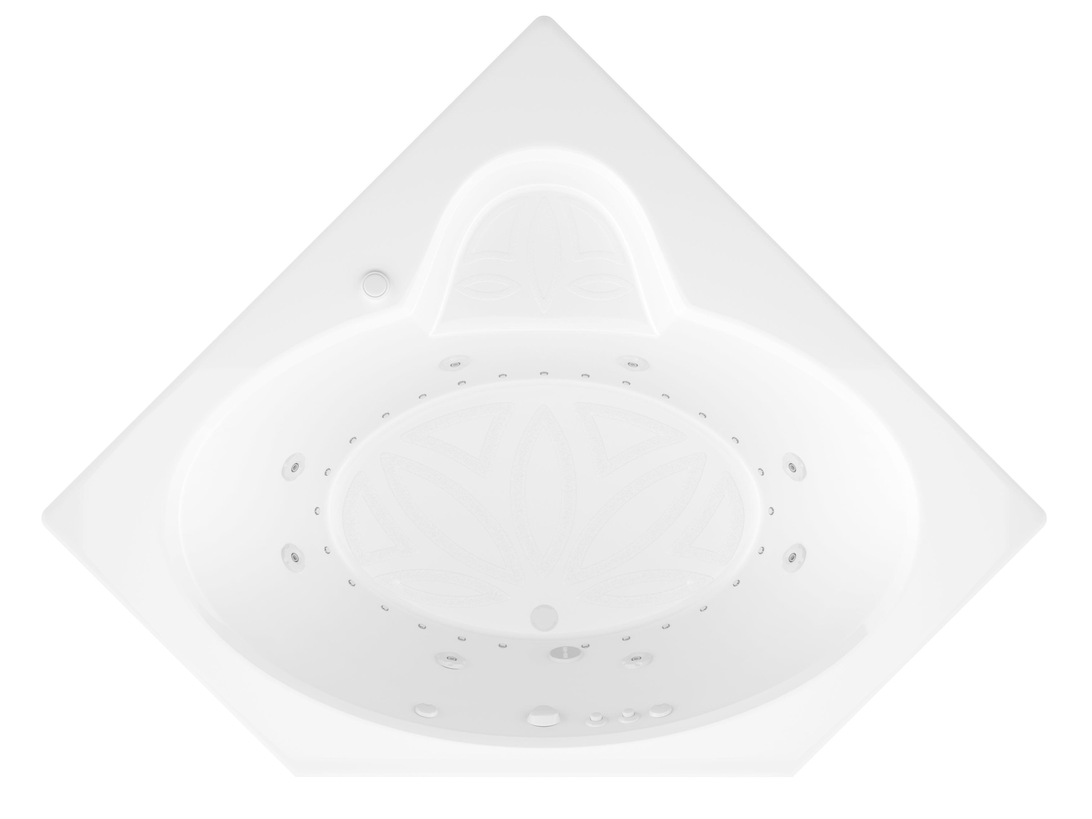 Atlantis Whirlpools Sublime 60 x 60 Corner Air & Whirlpool Jetted Bathtub