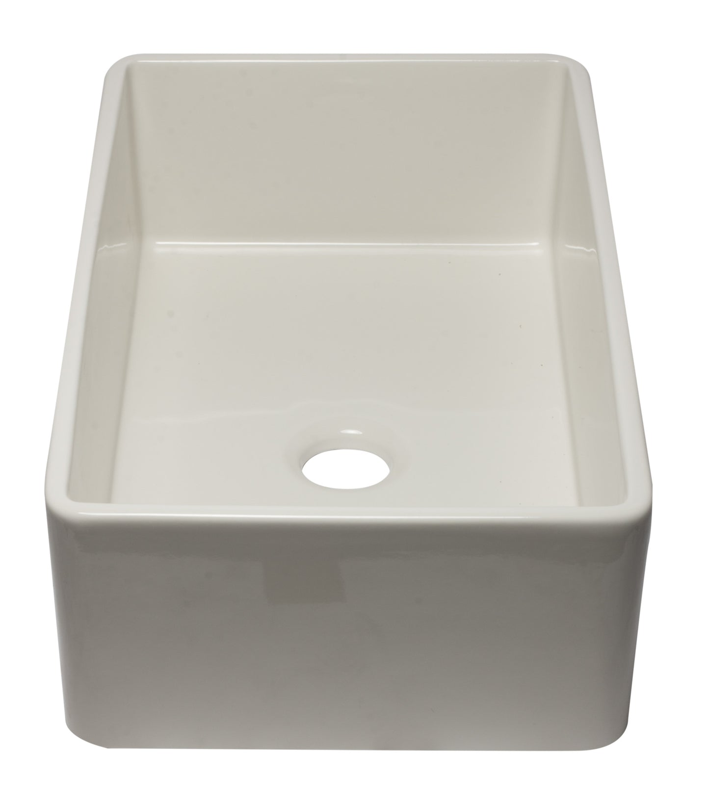 ALFI brand AB3320SB-B 33 inch Biscuit Reversible Single Fireclay Farmhouse Kitchen Sink