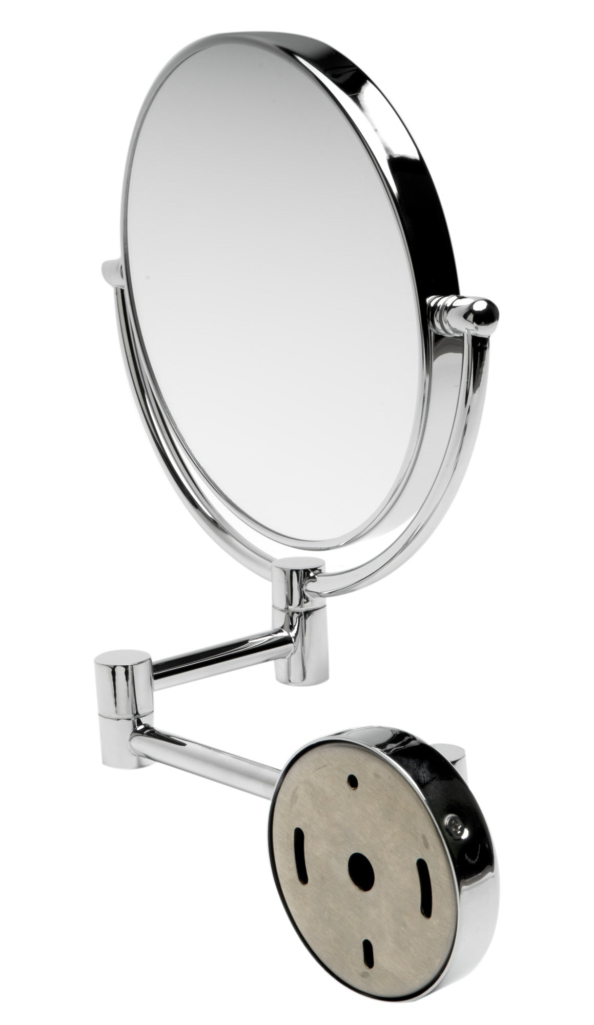 ALFI brand ABM8WR-PC 8" Round Wall Mounted 5x Magnify Cosmetic Mirror