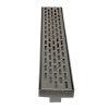 ALFI brand ABLD24C 24" Long Modern Stainless Steel Linear Shower Drain with Groove Holes