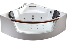 Load image into Gallery viewer, EAGO AM197ETL 5 ft Clear Rounded Corner Acrylic Whirlpool Bathtub for Two