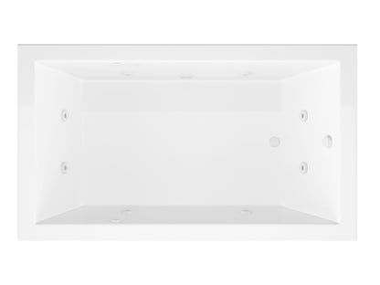 Atlantis Whirlpools Venetian 32 x 60 Rectangular Whirlpool Jetted Bathtub - Acrylic, Drop-in