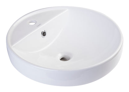 EAGO BA141  18" Oval Ceramic above mount Bathroom Basin Vessel Sink