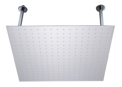 ALFI brand RAIN24S-BSS 24" Square Brushed Solid Stainless Steel Ultra Thin Rain Shower Head