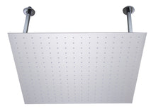 Load image into Gallery viewer, ALFI brand RAIN24S-BSS 24&quot; Square Brushed Solid Stainless Steel Ultra Thin Rain Shower Head