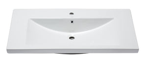 EAGO BH002 White Ceramic 40"x19" Rectangular Drop In Sink