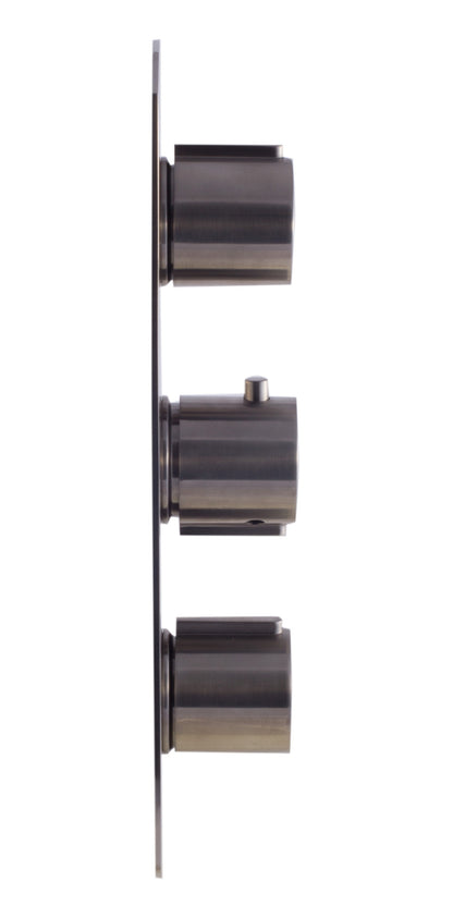 ALFI brand AB3901-BN Brushed Nickel Round 2 Way Thermostatic Shower Mixer